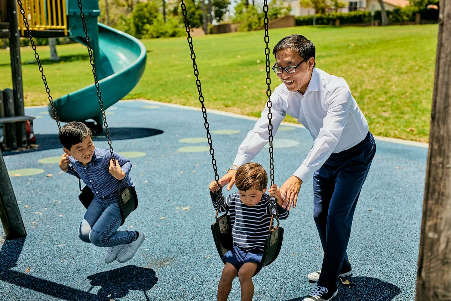 Fred Jung at a local park