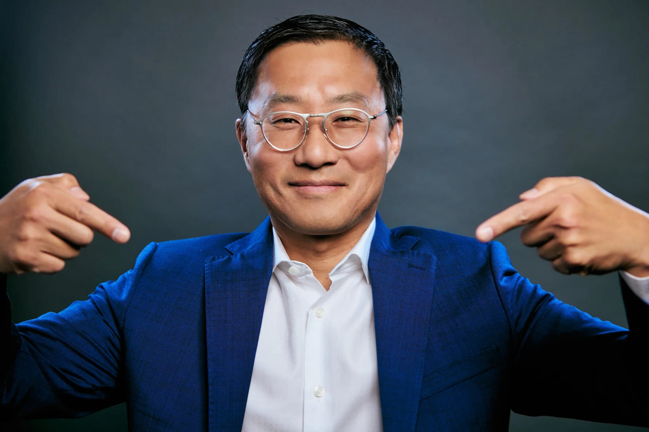 Fred Jung speaking at a campaign event